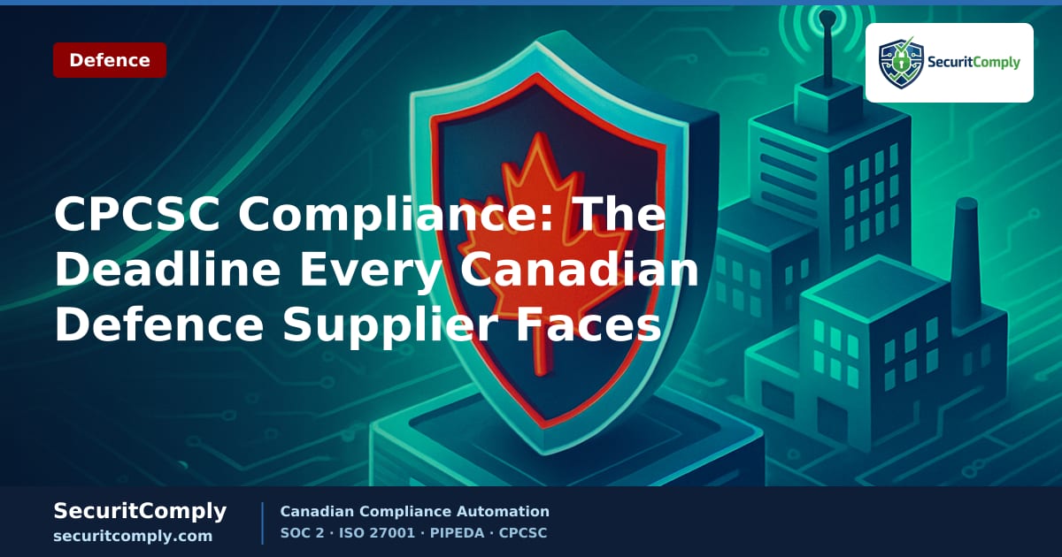 CPCSC Compliance: What Canadian Defence Suppliers Must Do Before the Summer Deadline