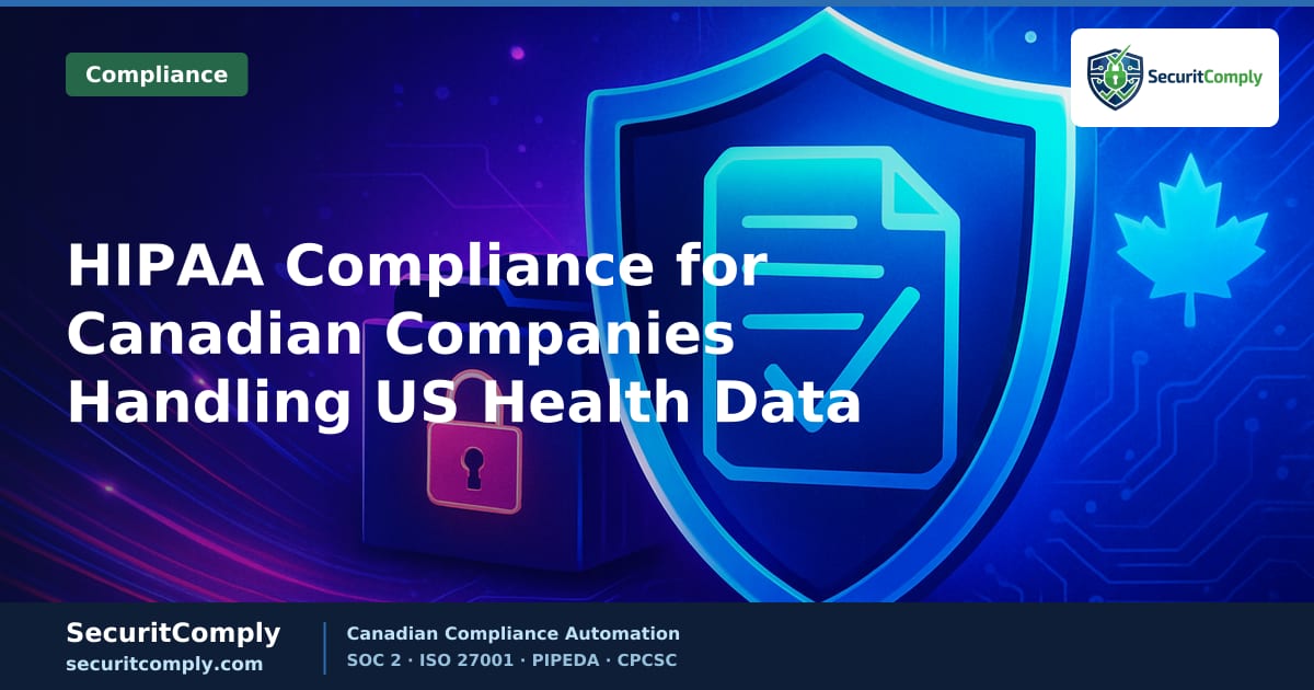 HIPAA Compliance for Canadian Companies Handling US Health Data